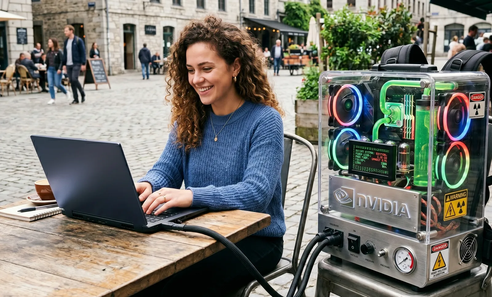 Nvidia Unveils RTX Spark, First AI Laptop Requiring Portable Fusion Reactor Backpack